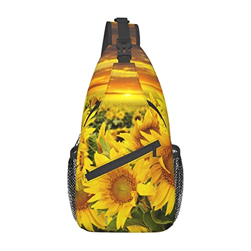 Sac de poitrine Sunrise au motif tournesol pour vos sorties à vélo et balades urbaines