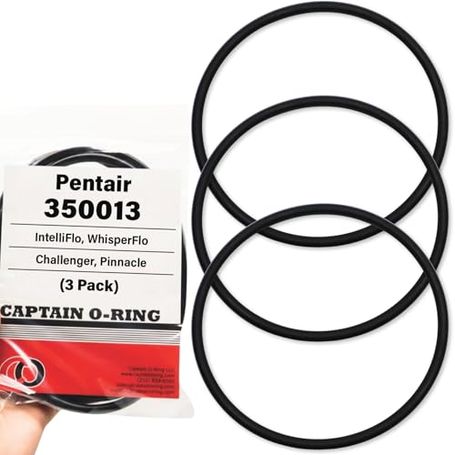 Captain O-Ring - 350013 Lid O-Ring - Compatible with Pentair IntelliFlo, WhisperFlo, Challenger and Pinnacle Pool and Spa Pumps (3 Pack)