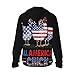 CRAYUKT All American Chick Chicken American Flag Sun Protection Hoodie Jacket Long Sleeve Athletic Shirts for Men Women Large