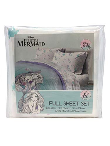 Jay Franco Disney Little Mermaid Make A Splash Full Size Sheet Set - 4 Piece Set Super Soft And Cozy Kid’s Bedding Features Ariel - Fade Resistant Microfiber Sheets (Official Disney Product) #TOP7