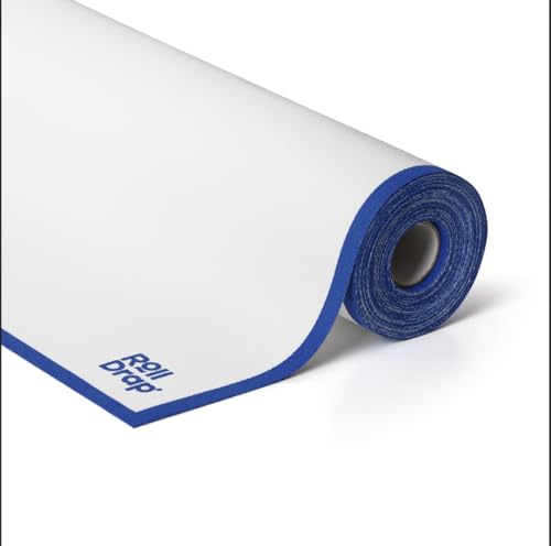 Miniatura 5 de Roll Drap Rollo De 10 Paños Multiusos 100 Algodón Reutilizables 40 X 64 Cm Blanco Con Cenefa Azul Formato Rollo, En Unidades Precortadas