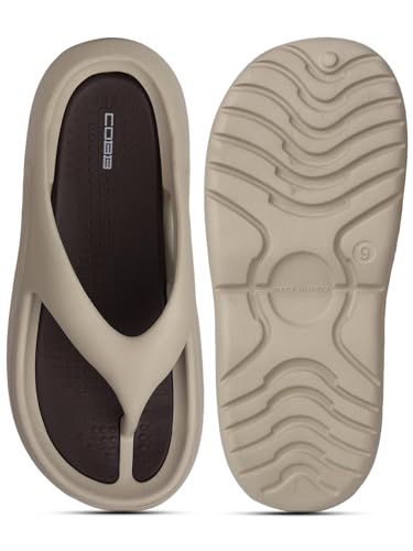 Image of COBB Men's Premium Slippers With Soft Acupressure Comfortable & Light Weight| Stylish & Anti-Skid | Casual Waterproof & Everyday Flip-Flop