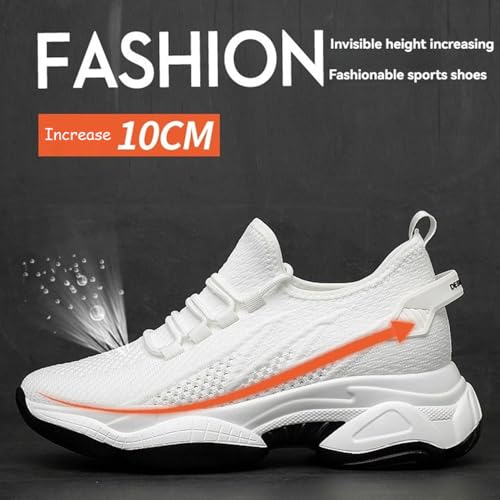 Tallure Sneakers Height Increasing for Women Men, 4" (10cm) Hidden Elevator, Breathable Mesh Lightweight Shoes3