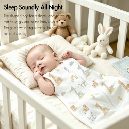 Image of ANYEDDE 2 Pack Swaddle Sleep Sack for Newborns, Arms Up Swaddles 3-6 Months