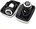 NZGZJYN 6 Speed Gear Shift Knob Shift Knob Boot Gaitor Fit for VW Golf GTI Jetta Bora MK4 1999-2005 (5-Speed)