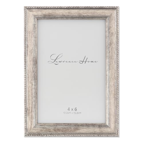 Image of Lawrence Frames Classic Bead Picture Frame, 4x6, Silver