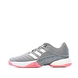 adidas Barricade 2018 Boost, Scarpe da Tennis Uomo, Bianco (Ftwwht/Msilve/Scarle Ftwwht/Msilve/Scarle), 44 EU