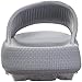WHITIN Women's Bathroom Sandals Cushion Thick Sole Slides Size 6 7 Quick Drying Shower Slippers Fashionable Flat Non Slip Bath Pool Grey 37-38