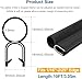 Automotive Door Weather Stripping 20Ft Car Door Rubber Edge Trim Seal Strip Gasket with Top Bulb Easy to Install for Car Bus Camper Boat RV Truck Doors and Home Applications