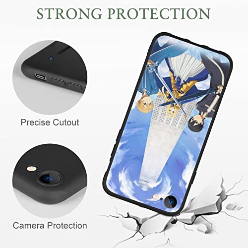 Cnstzx Shockproof Black Shell Soft Thin Silicone Protective Phone Back Cover Case For Samsung Galaxy A13 5G Color06 Sword Anime Kirigaya Kazuto Yuuki Asuna #TOP2