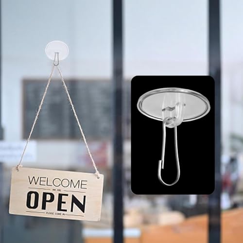 Ebksqs 30 Stück Selbstklebende Deckenhaken Extra Stark, Haken Decke Ohne Bohren, Weiß - 3 Cm Klebehaken Mit Aufhänger