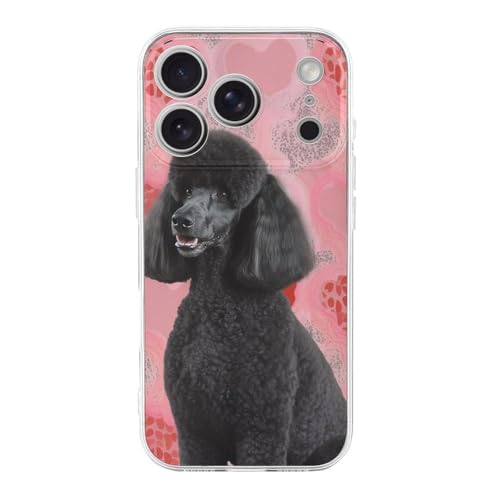 FodPand Poodles Dog Phone Case iPhone 17�p TPU �n�[�h�t�H���ی�J�o�[ ���h�~ �ϏՌ� �~�j�}���X�g ���I�P�[�X �����p & �j���p ����