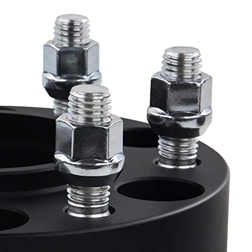 Supreme Suspensions - 4Pc Set [Black] 2" Wheel Spacers For Toyota Tacoma 4Wd / Prerunner 2Wd (2023-1995) Hub Centric Spacers With 6X5.5 Bolt Pattern & M12X1.5 Studs - 4 Tire Valve Caps Included #TOP7