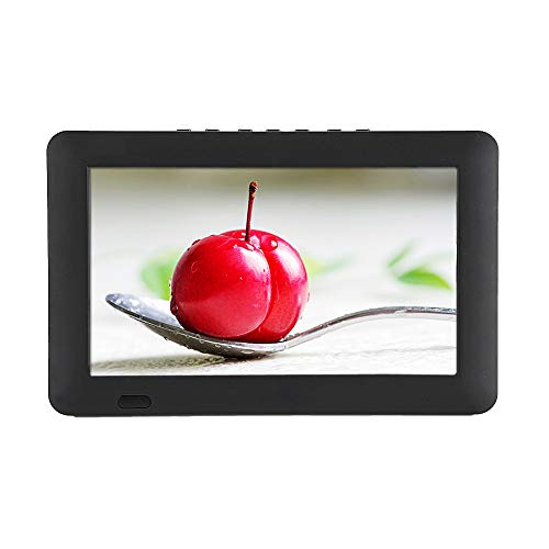 Bewinner 9 Pulgados T/T2 Super Delgado TV Digital,Alta Resolución TFT LED Pantalla de Color,Función de Audio-Video Entrada. Soporte USB, Tarjeta TF,1200mah Batería HD TV Portátil