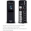 CyberPower CP1350PFCLCD PFC Sinewave UPS Battery Backup and Surge Protector, 1350VA/880W, 12 Outlets, AVR, Mini-Tower, UL Certified
