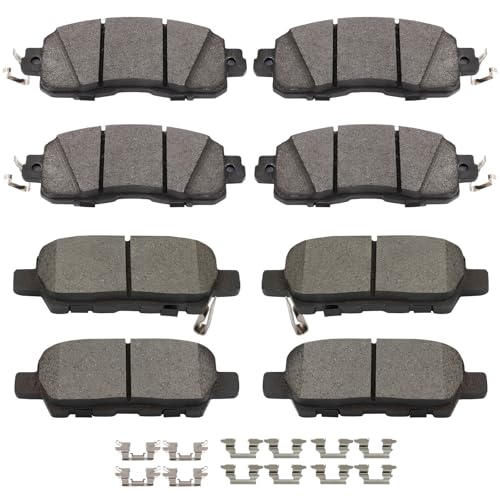 Image of SCITOO D1650 D1415 8PCS Front Semi-Metal Rear Ceramic Brake Pad Sets | Fit For Nissan For Altima 2013-2022,For LEAF 2014-2017