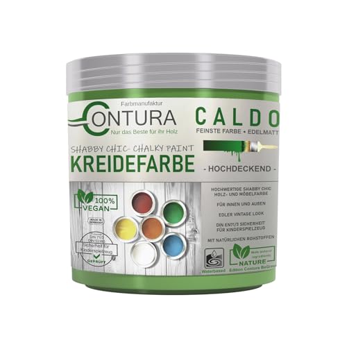 Contura BeGreen 250ml. Kreidefarbe Shabby Chic Möbellack Lack Möbel Farbe Holzlack Natur (19 Maigrün)