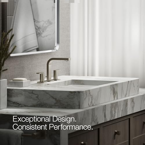 Kohler 23484-4-BN Parallel® Widespread Bathroom Sink Faucet, 1.2 gpm, Vibrant Brushed Nickel thumbnail 4
