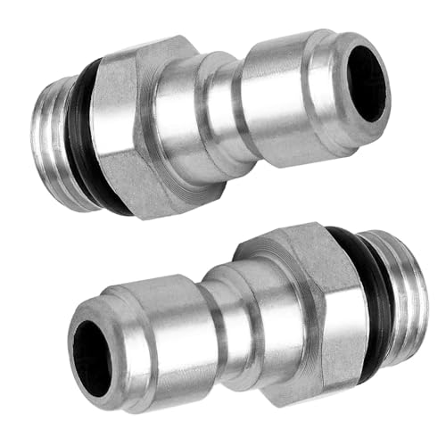 ZEACCT 2 pièces rapide de déverrouillage connecteur pour nettoyeur haute pression, raccords pour nettoyeur à pression, adaptateur pour nettoyeur haute pression, acier inoxydable mâle raccords à