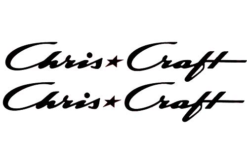4pc Set X2 12 & X2 24 Chris Craft Vinyl Stickers for Truck Windows