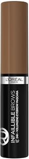 L'Oréal Paris Volumising Brow Mascara, Longwear Brow Gel for Fuller Looking Eyebrows, Up To 24 Hours Wear, Water Resistant, Infallible Brows, 5 ml, Shade: 5.0 Light Brunette
