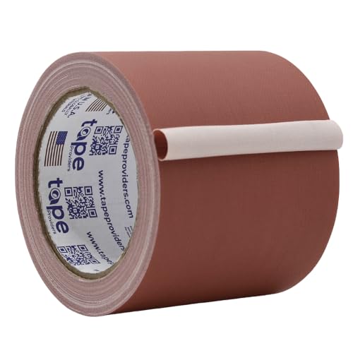 Image of WOD GTC12 Gaffer Tape, Brown Low Gloss Finish Film, 4 inch x 60 ft. (Pack of 12) Residue Free, Non Reflective Cloth Fabric, Secure Cords, Water Resistant, Photography, Filming Backdrop