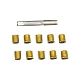 Ulifebet Steel Spark Plug Thread Repair Kit,1Pcs M16×1.25 Spark Plug Tap Kit with 10Pcs M14×1.25 Inserts for Automotive Gasoline Engines Generators Repair