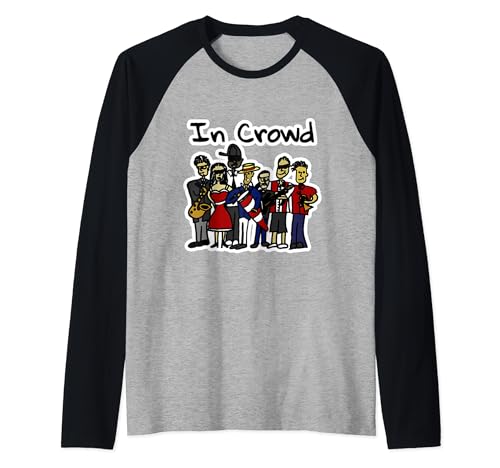 In Crowd full color Raglan Baseball Tee