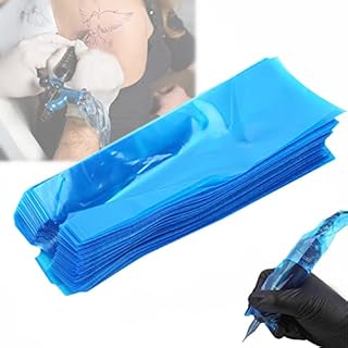 200pcs Tattoo Clip Cord Sleeves, Disposable Cartridge Tattoo Machine Covers Tattoo Pen Sleeves Protective Bag for Tattooing Protect Cartridge Machine Pen Grips Gun Accessories Tattoo Supplies