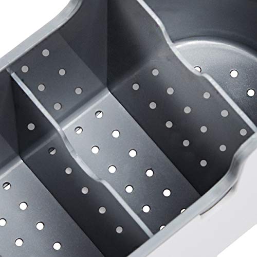 Amazon Basics Countertop & Wall Organization For Utensils, White & Grey #TOP4