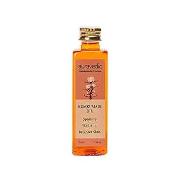 Auravedic Kumkumadi Oil, 100 Ml. Kumkumadi Face oil for Glowing Skin. Kumkumadi Tailam from kerala.