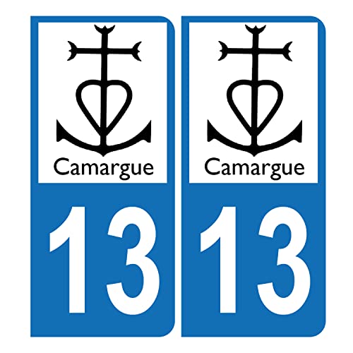 HADEXIA Auto-Kennzeichenaufkleber 13 Logo Camargue
