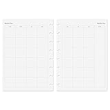 Discagenda Planner Insert Refills Discbound 54 Sheets 120gsm 80lb 148x210mm (Monthly, A5)