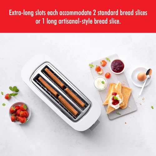 ZWILLING-Enfinigy-2-Long-Slot-Toaster-4-Slices-with-Extra-Wide-15-Slots-for-Bagels-7-Toast-Settings-Even-Toasting-Reheat-Cancel-Defrost-Silver ZWILLING Enfinigy 2 Long Slot Toaster 4 Slices with Extra Wide 15 Slots for Bagels 7 Toast Settings Even Toasting Reheat Cancel Defrost Silver