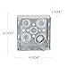 Hubbell-Raco 8232 2-1/8-Inch Deep, 1/2-Inch and 3/4-Inch Side Knockouts, Welded 4-Inch Square Box