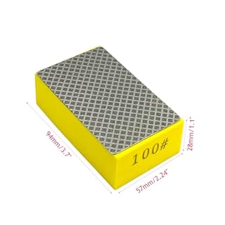 Yuejizhe Lot de 5 blocs de ponçage diamantés pour poncer le marbre, le carrelage, la pierre, la céramique, le verre
