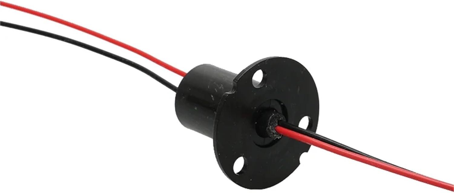 1PCS 2 Channel 2A 5A Conductive Electric Slip Ring OD12.5mm Rotary Joint Slipring Connector for Wind Turbine Power Generator(Dia.12.5mm 2CH 5A)