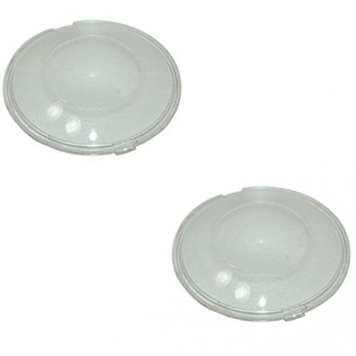 Kit 2pz Plafoniera Vetrino Plastica Tonda Cappa Faber Franke Diametro 64mm