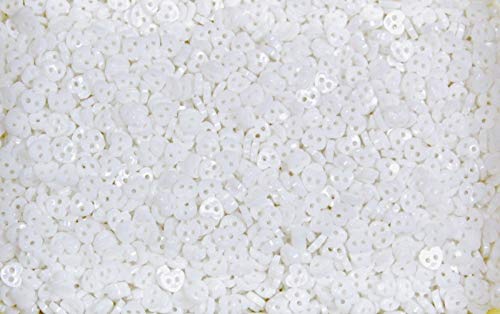 celloexpress 6mm Mini Doll Buttons for Dolls & Soft Toys Clothes - Assorted Colours & Designs (Pack of 2000, 6mm, Hearts - White) โ image 1