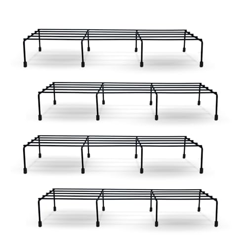 BonKaso Premium Rectangular Anti-Rust Metal Plant Stand Set (Pack...