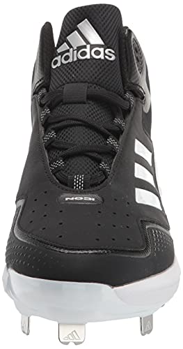 Adidas Men's Icon 7 Mid Baseball Shoe, Black/White/Silver Metallic, 13 #TOP1
