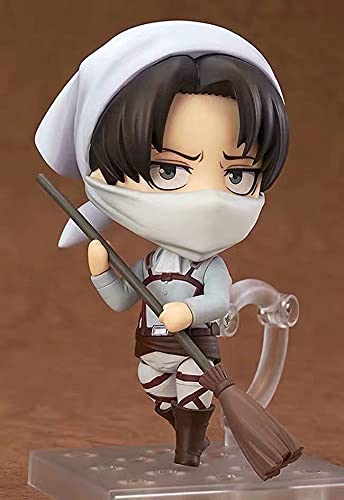 Siesdio Attack On Titan Anime Character Levi Ackerman Q Version Model Toy Clean Version Anime Manga Figurine Action Figure Doll Ornaments Children's Gifts Collectibles… #TOP5