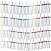 Hsei Reusable Plastic Tumbler with Straw and Lid Bulk -clear Plastic Cups with Lid and Straw for Iced Coffee Water Smoothie Water Bottle Travel Mug Cup for Birthday Party Gifts(56 Pack,24 oz, 16 oz)