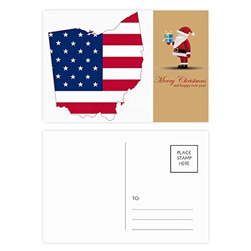 Cartes postales Père Noël lot de 20 Ohio correspondance hiver et étoiles de Noël