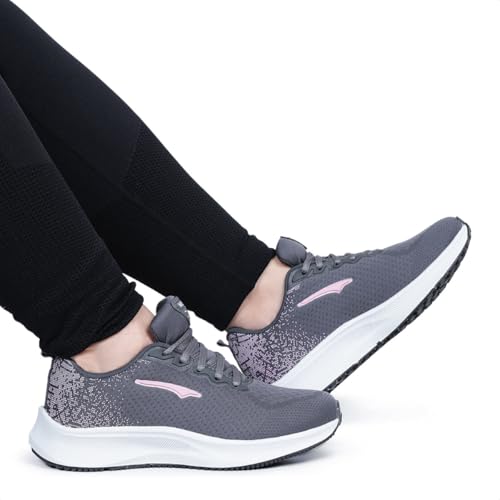 Tenis Academia Feminino Leve Macio Corrida + Relogio (Grafite, BR, Adulto, Numérico, 36)