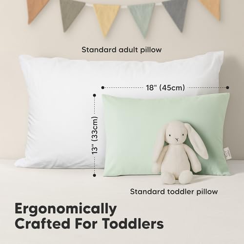 Miniatura 3 de Keababies Paquete De 2 Almohadas Para Dormir Para Niños Pequeños, Algodón Orgánico Suave Para Dormir, Almohada Para Niños Pequeños, Almohada Para Viajes, Escuela, Siesta Soft White
