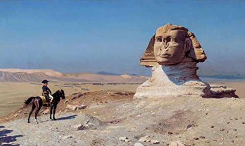 Toile Bonaparte Avant le Sphinx 50x70cm CHAGM impression premium