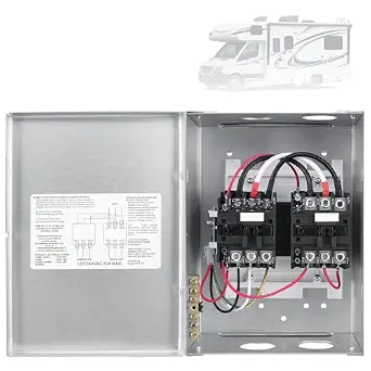 RV Transfer Switch, 50 Amp Automatic Transfer Switch for RV, Speedboats, Home Standby
