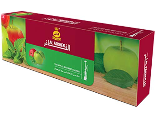 Al Fakher Shisha de Hierbas dos Appple sabor paquetes de 10 x 50 G  Total 500 G