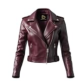 Essentiels Demeure Womens Burgundy Black Real Leather...